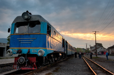 Abfahrbereiter Planzug in Vinohradiv